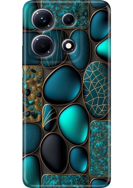 Infinix Note 30 Pro Kılıf 6.67" Desenli Baskılı Esnek Silikon Kapak Marble