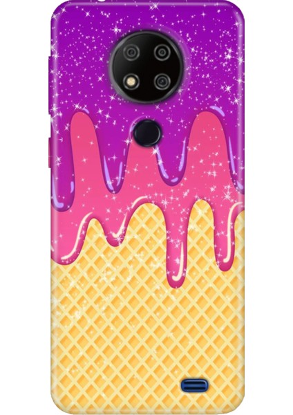 Reeder P13 Blue Max 2020 Kılıf Desenli Kapak Silikon Cover Krema