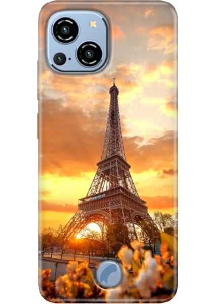 Reeder S23 Pro Max Kılıf Desenli Kapak Baskı Uv Eyfel