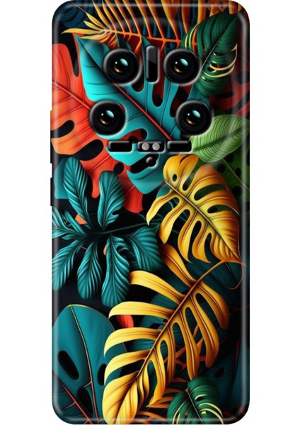 Xiaomi Mi 14 Ultra Kılıf Renkli Rubber Desen Silikon Renkli Orman