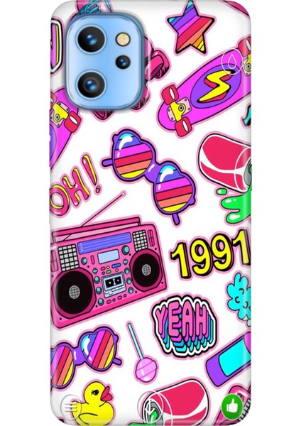 Reeder S19 Max Pro Kılıf Desenli Temalı Baskılı Silikon Kapak 90'lar