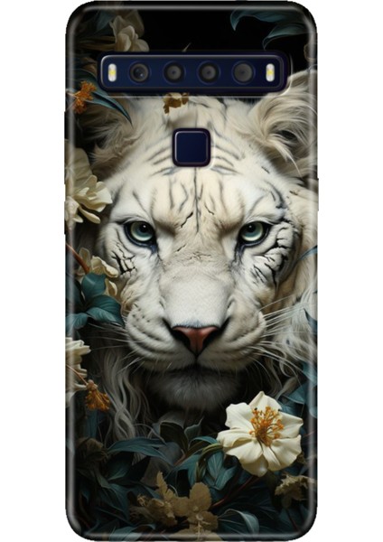 Tcl 10L Kılıf Baskılı 6.53" Silikon Renkli Resimli Arka Kapak Aslan