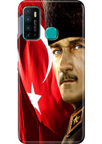 Infinix Hot 9 Kılıf Renkli Tpu Tam Uyum Silikon Mustafa Kemal