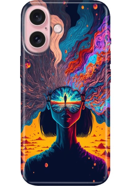 iPhone 16 Plus Kılıf Silikon Desenli Kalıplı Case Girdap