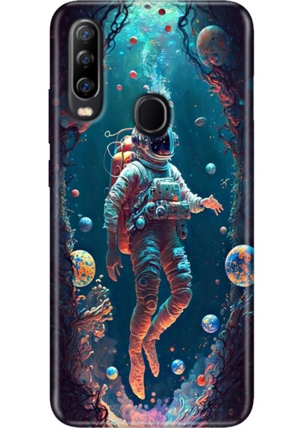 General Mobile Gm 20 Pro Kılıf Baskılı Silikon Case Uv Astronot