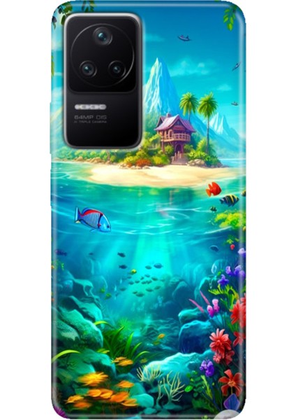 Xiaomi Poco F4 Kılıf Desenli Kapak Renkli Ermer Island