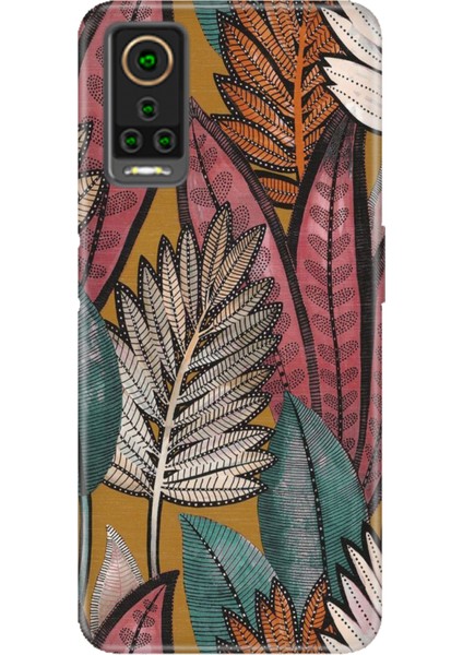 General Mobile Gm 22 Pro Kılıf Hd Desenli Esnek Silikon Yapraklar