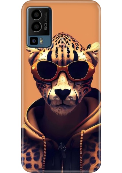 General Mobile Gm 23 Kılıf Desenli GM23 Silikon Case Uv Tiger