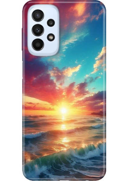 Samsung Galaxy A33 Uyumlu Kılıf Silikon Tasarım Stok Okyanus