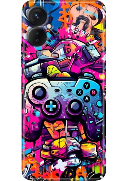 Tecno Camon 19 Neo Kılıf (CH6I) Uyumlu Desenli Silikon Gamer