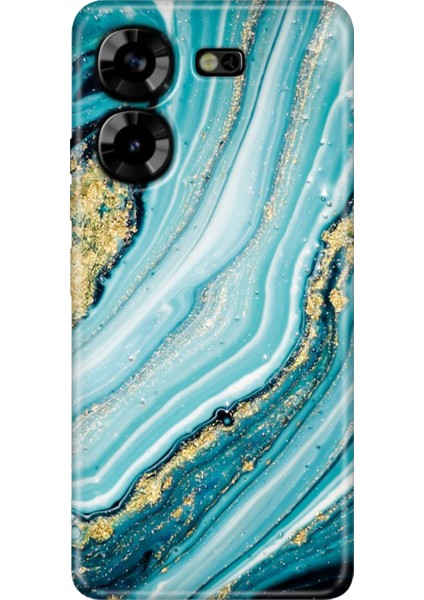 Tecno Pova 5 Kılıf Renkli Esnek Silikon Simli Taş