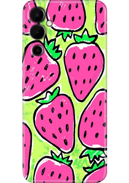 Tecno Pova Neo 2 Kılıf Renkli Baskılı Tpu Pova Neo2 Silikon Çilek