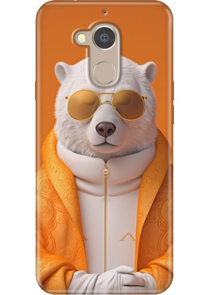 General Mobile Gm 8 Uyumlu Kılıf Desenli Silikon Renkli Tpu Uv Stil Bear
