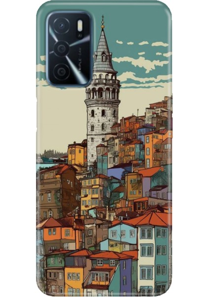 Oppo A16 Kılıf (CPH2269) Uyumlu Silikon Tasarım Stok Galata