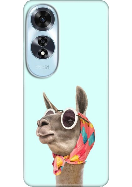 Oppo A60 Kılıf (CPH2631) Uyumlu Silikon Desenli Kalıplı Ermer Deve