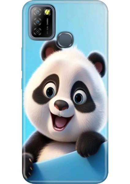 Infinix Smart 5 Uyumlu Kılıf Renkli Smart 5 Silikon Panda