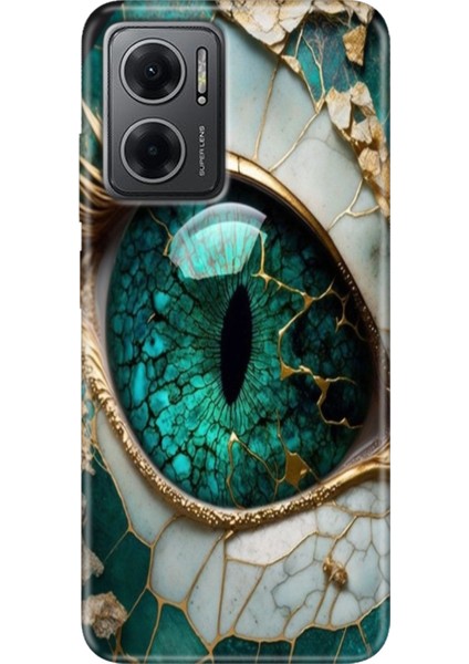 Xiaomi Redmi Note 11E Kılıf Desenli Design Silikon Tanrıça Gözü