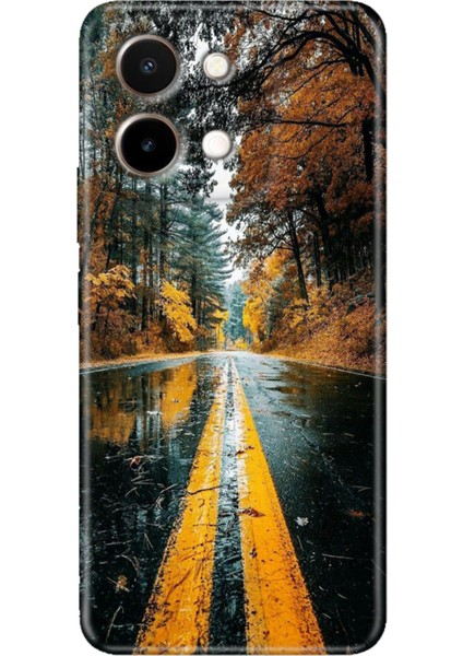 Vivo Y28 Kılıf 6.68" Desenli Silikon Hd Kapak Korku Yolu