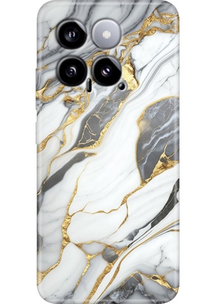 Xiaomi Mi 14 Kılıf Renkli Rubber Kapak Silikon Arsos Mermer