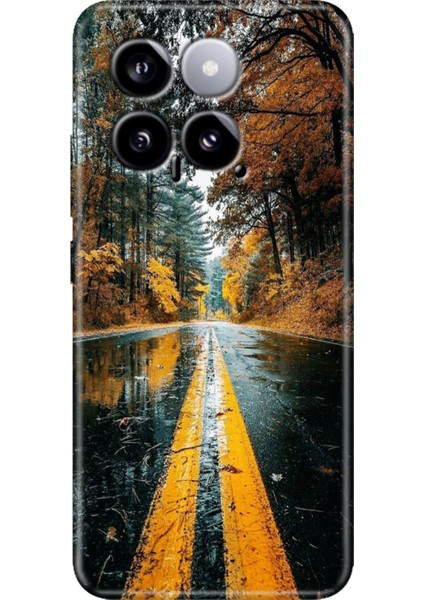 Xiaomi Mi 14 Kılıf Renkli Rubber Kapak Silikon Korku Yolu