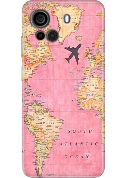 Casper Via F30 Uyumlu Kılıf Desenli Silikon Renkli Tpu Uv Map