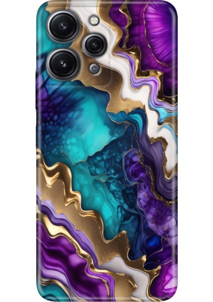 Xiaomi Redmi 12 Kılıf Tasarım Outlet Silikon Keskin Ametist