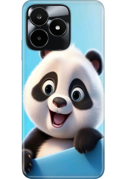 Realme C53 Kılıf (RMX3760) Uyumlu Desenli Silikon Renkli Tpu Uv Panda