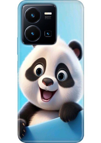 Vivo Y22S -Y35 Kılıf Desenli Kapak Renkli Tpu Uv Panda