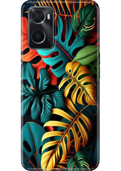 Oppo A76 Kılıf Silikon Tasarım Stok Renkli Orman
