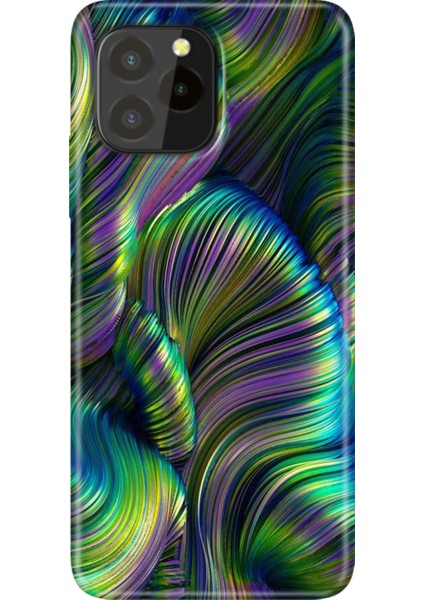 Oukitel C21 Pro / Plus Uyumlu Kılıf Desenli Silikon Renkli Tpu Uv Holographic