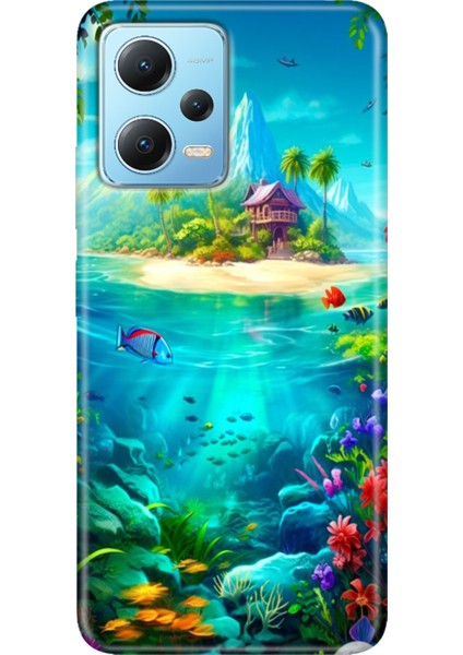 Xiaomi Redmi Note 12 4g Kılıf Desenli Design Silikon Island