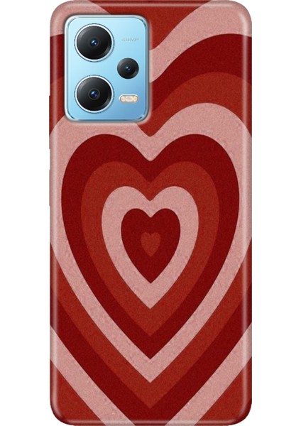 Xiaomi Redmi Note 12 4g Kılıf Desenli Design Silikon Mat Kalp