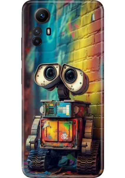 Xiaomi Redmi Note 12S Kılıf Desenli Ermer Silikon Robotic