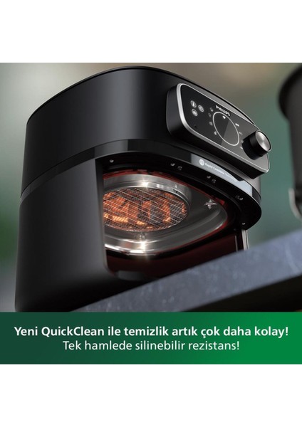 Homeıd Desteğiyle 7 Kişilik 8,3l Kapasite Uzaktan Yemek Pişirme 2kg 7000 Serisi Airfry & Fritöz + Şiş Izgara Seti fırsatları