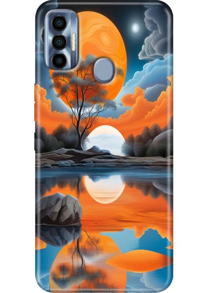 Tecno Spark 7 Pro Kılıf Renkli Silikon Afrika