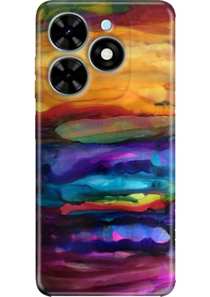 Tecno Spark Go 2024 Kılıf Baskılı Esnek Silikon Kapak Sulu Boya