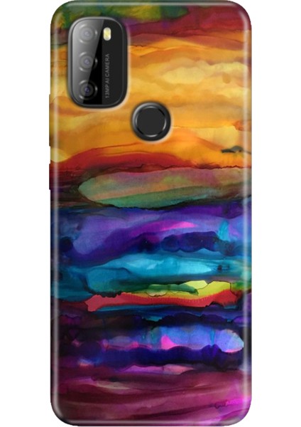 Reeder P13 Blue Max 2021 Kılıf Rubber Baskı Silikon Cover Sulu Boya