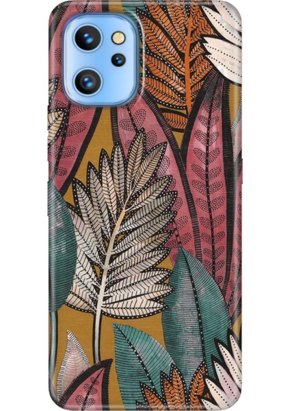 Reeder S19 Max Pro Kılıf Desenli Temalı Baskılı Silikon Kapak Yapraklar