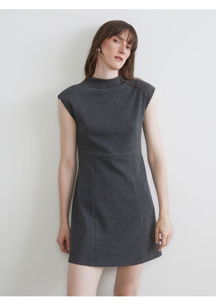 Yeni Sezon Bisiklet Yaka Beli Kemerli A Kesim Elbise modelleri