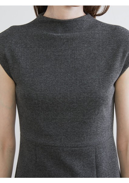 Yeni Sezon Bisiklet Yaka Beli Kemerli A Kesim Elbise indirimleri