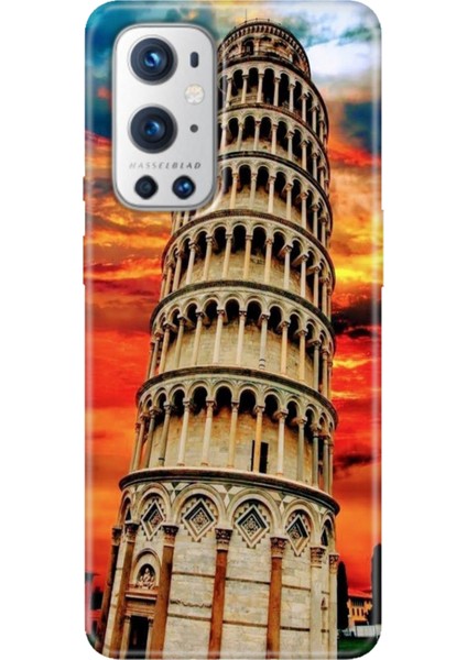 Oneplus 9 Pro Kılıf Desenli Design Silikon Pizza Kulesi