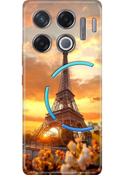 Infinix Gt 20 Pro Kılıf Renkli Esnek Silikon Eyfel