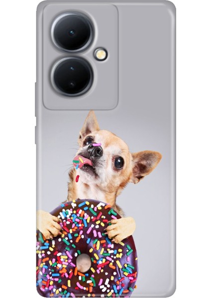 Vivo V29 Lite 5g Kılıf Desenli Silikon Kampanyalı Kapak Donut Dog