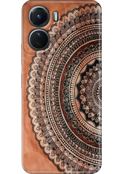 Vivo Y16 Kılıf Desenli Silikon Ermer Teknoloji Kapak Mat Max