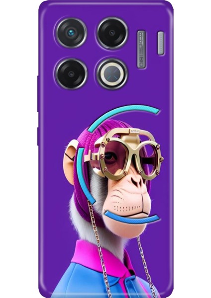Infinix Gt 20 Pro Kılıf Renkli Esnek Silikon Monkey