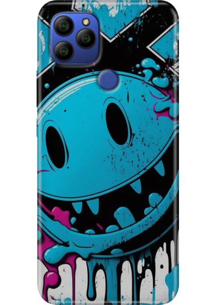 General Mobile Gm 21 G310 Kılıf Baskılı Silikon G310 Case Vintage Wall