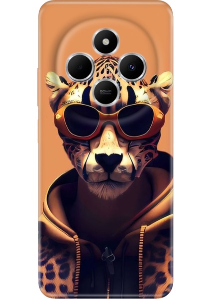 Xiaomi Redmi 14C Kılıf Renkli Rubber Desenli Silikon Tiger