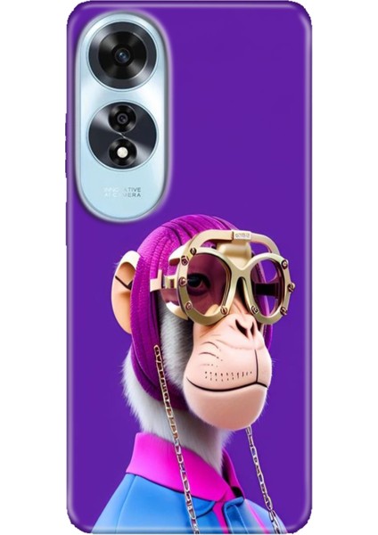 Oppo A60 Kılıf (CPH2631) Uyumlu Silikon Desenli Kalıplı Ermer Monkey