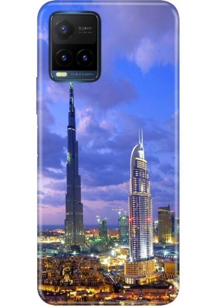 Vivo Y21S Uyumlu Kapak Kılıf Desenli Kapak Renkli Tpu Uv Dubai