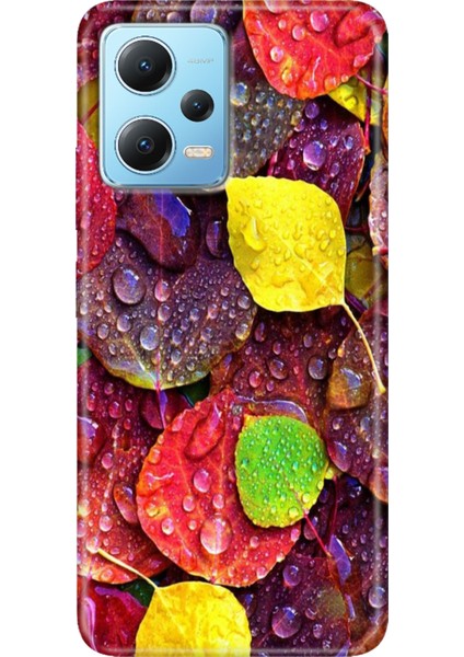 Xiaomi Redmi Note 12 4g Kılıf Desenli Design Silikon Sonbahar